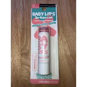 Maybelline Baby Lips Dr.Rescue Medicated Lip Balm 55 Coral Crave Menthol
